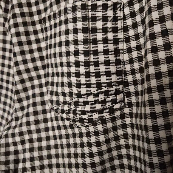Westbound Black White Check Knee Length Stretchy Shorts 8 - Picture 4 of 7